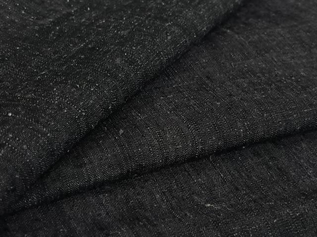 平和屋着物▽本場結城紬 重要無形文化財 単衣 霞文 正絹 逸品 AABF7090jh