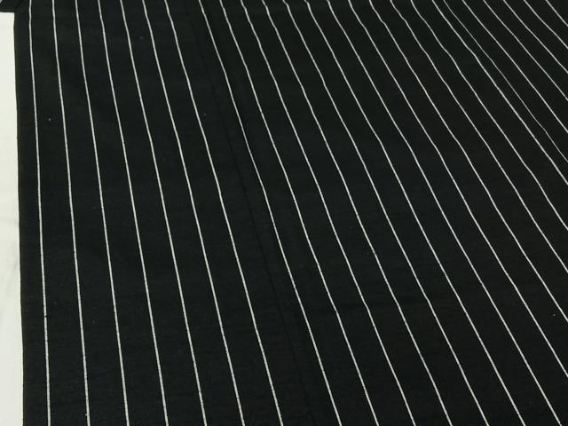 平和屋着物▽上質な紬 単衣 縞 正絹 逸品 AABF7092jh