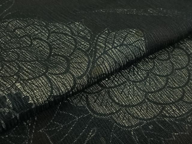 平和屋着物▽道行コート スリーシーズン 春夏秋 塵除け 草花文 正絹 逸品 AABF7094jh