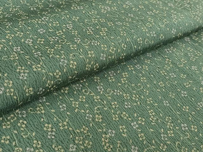 平和屋着物▽上質な小紋 単衣 花唐草文 正絹 逸品 AABF7100jh