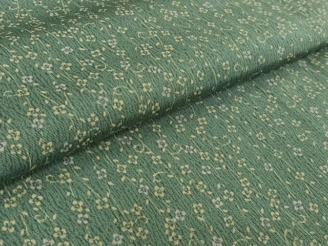 平和屋着物▽上質な小紋 単衣 花唐草文 正絹 逸品 AABF7100jh