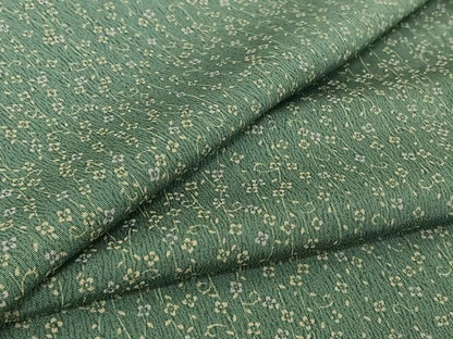 平和屋着物▽上質な小紋 単衣 花唐草文 正絹 逸品 AABF7100jh