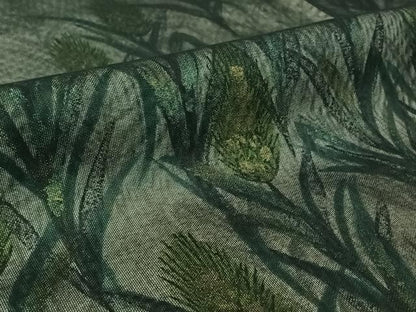 平和屋着物▽男性 訪問着 無双 紗袷 紗×紗 草花文 金彩 正絹 逸品 AABF7108jh