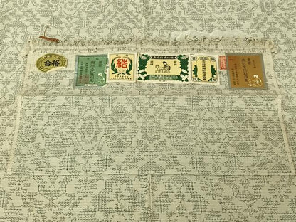 平和屋着物▽本場結城紬 重要無形文化財 単衣 正倉院花文 証紙付き 正絹 逸品 AABF7114jh