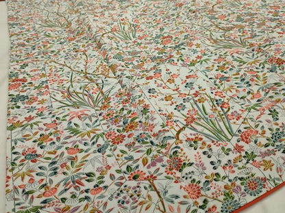 平和屋着物■上質な小紋 亀甲草花文 正絹 逸品 AABF7121tn