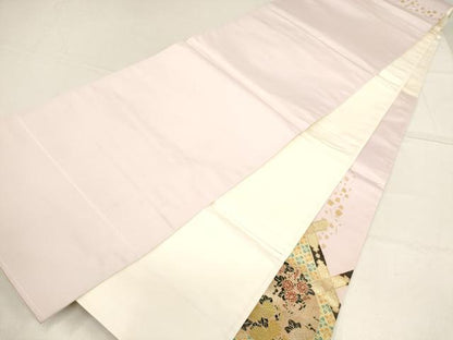 平和屋着物▼太鼓柄袋帯 天井花丸文 金彩 正絹 逸品 AABF7257wj