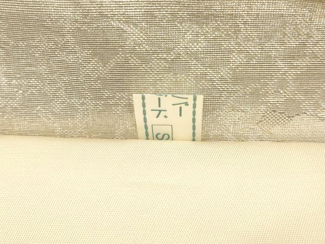 平和屋着物▼六通柄袋帯　飾花文　金銀糸　鈴乃屋扱い　正絹　逸品　AABF7425wj