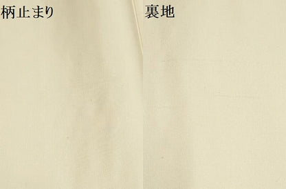 平和屋着物▼六通柄袋帯　唐織　王朝鏡裏　花鳥文　銀糸　正絹　逸品　AABF7918wj