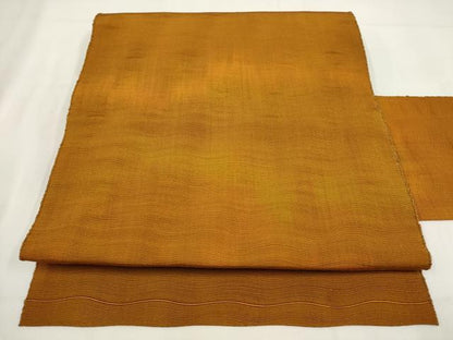 平和屋着物◎八寸名古屋帯　紬地　波文　正絹　逸品　AABF8025wj