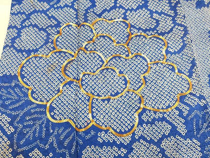 平和屋着物●豪華振袖 駒刺繍 絞り 流水草花文 正絹 逸品 AABF8083ph