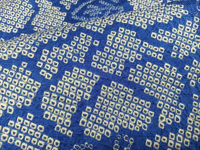 平和屋着物●豪華振袖 駒刺繍 絞り 流水草花文 正絹 逸品 AABF8083ph