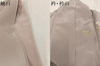 平和屋着物●訪問着 友禅 作家物 童子花文 正絹 逸品 AABF8087ph