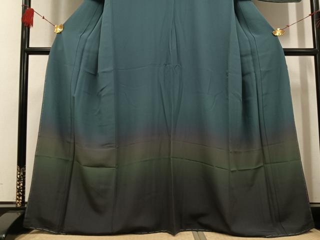 平和屋着物●訪問着 霞文 暈し染め やまと誂製 反端付き 正絹 逸品 未使用 AABF8089ph