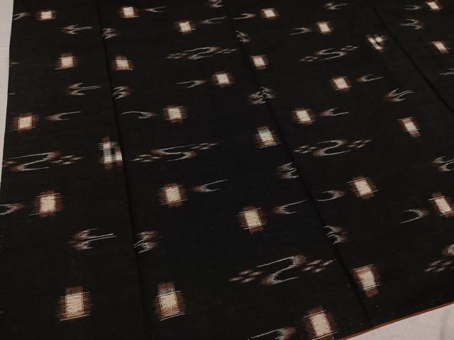 平和屋着物●上質な紬 琉球絣 正絹 逸品 AABF8090ph