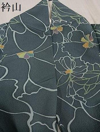 平和屋着物●上質な小紋 草花文 正絹 逸品 AABF8091ph