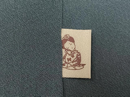 平和屋着物●上質な小紋 草花文 正絹 逸品 AABF8091ph