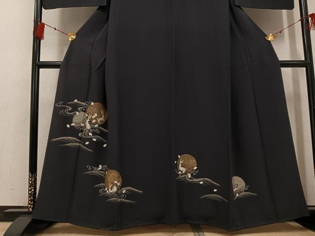 平和屋着物●訪問着 月兎 金銀彩 正絹 逸品 AABF8092ph