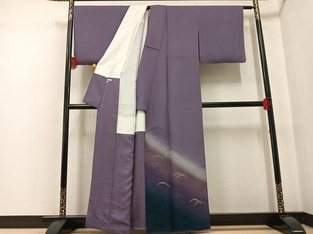 平和屋着物●染色の魔術師 染乃座・大久保玄才 そめのざ玄才 色留袖 雪芝文 暈し染め 金糸 正絹 逸品 AABF8098ph