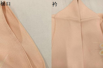 平和屋着物●京友禅の第一人者 松井青々 訪問着 扇面草花文 暈し染め 金彩 正絹 逸品 AABF8105ph
