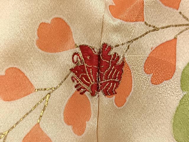 平和屋着物●豪華振袖 駒刺繍 絞り 雲重ね亀甲草花文 金彩 正絹 逸品 AABF8107ph