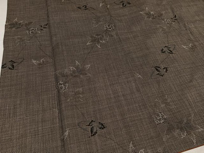 平和屋着物●本場大島紬 一元絣 枝花文 正絹 逸品 AABF8110ph