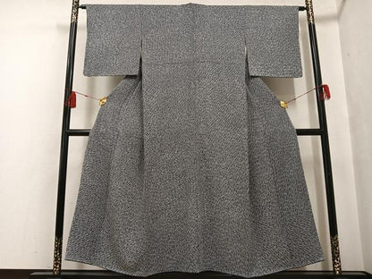 平和屋着物●上質な小紋 総絞り 正絹 逸品 未使用 AABF8113ph