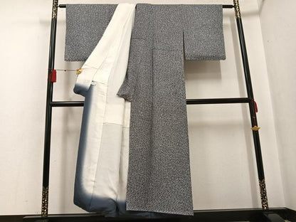 平和屋着物●上質な小紋 総絞り 正絹 逸品 未使用 AABF8113ph