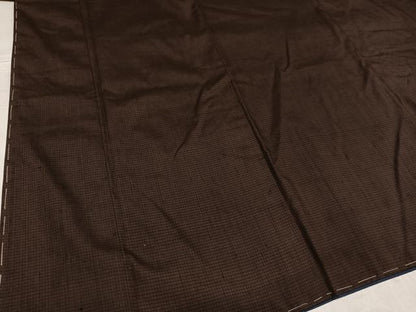 平和屋着物●男性 紬 格子 正絹 逸品 AABF8117ph