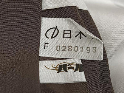 平和屋着物●上質な小紋 変わり市松文様 正絹 逸品 AABF8125ph