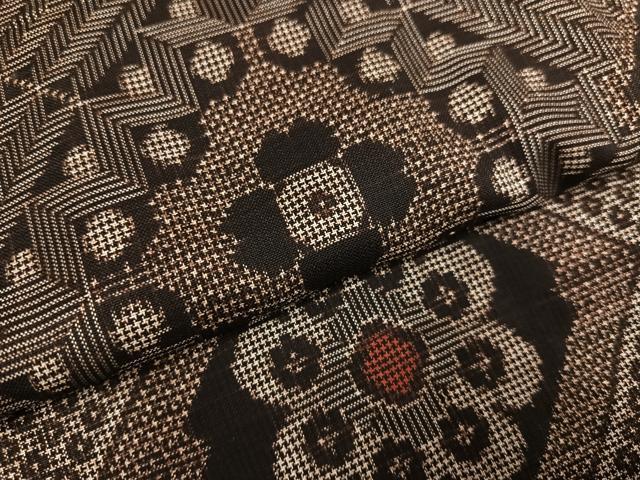 平和屋着物●本場大島紬 龍郷絣 正絹 逸品 AABF8130ph