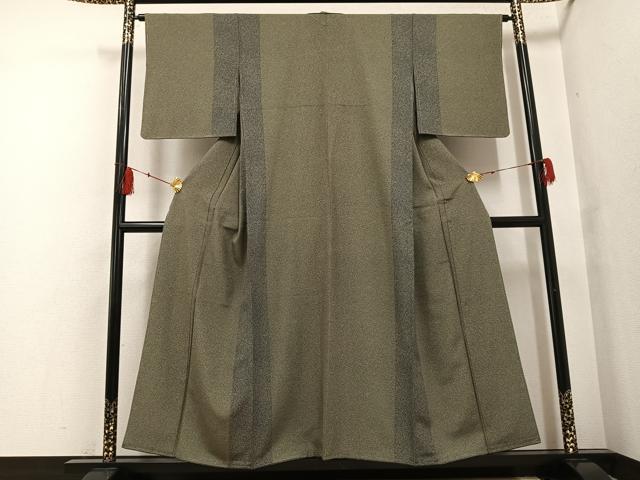 平和屋着物●上質な小紋 間道 正絹 逸品 AABF8131ph