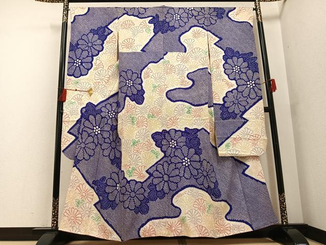 平和屋着物●豪華振袖 総絞り 花尽くし 正絹 逸品 AABF8135ph