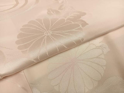 平和屋着物●振袖用長襦袢 袷 花地紋 暈し染め 半衿刺繍 正絹 逸品 AABF8136ph