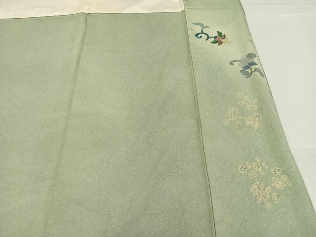 平和屋着物●訪問着 花唐草文 暈し染め 正絹 逸品 AABF8138ph