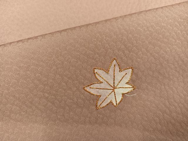 平和屋着物●訪問着 駒刺繍 草花文 正絹 逸品 AABF8141ph
