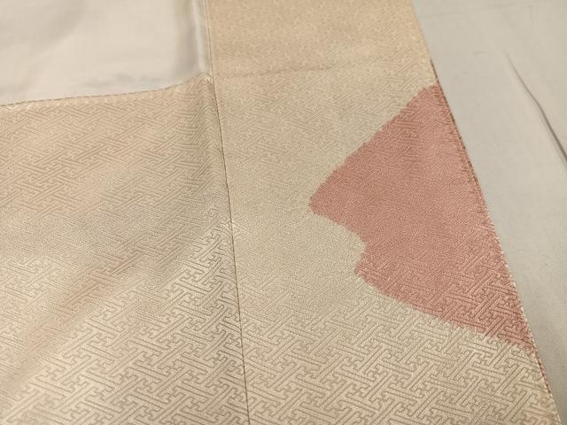 平和屋着物●訪問着 絞り 刺繍 地紙草花文 金彩 正絹 逸品 AABF8143ph