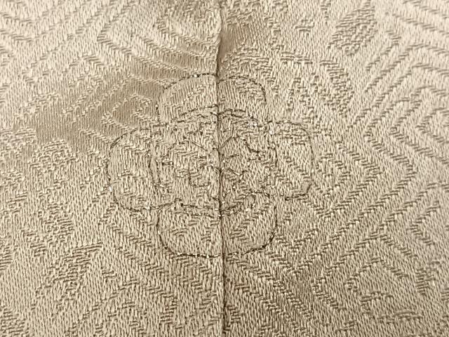 平和屋着物●訪問着 友禅 駒刺繍 エ霞草花文 金彩 正絹 逸品 AABF8145ph