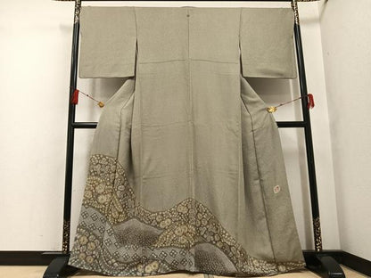 平和屋着物●樋熊哲也 色留袖 辻が花 絞り 手描き 正絹 逸品 AABF8152ph