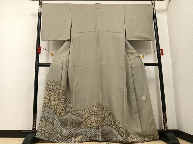 平和屋着物●樋熊哲也 色留袖 辻が花 絞り 手描き 正絹 逸品 AABF8152ph