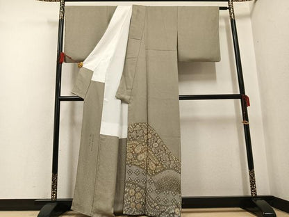 平和屋着物●樋熊哲也 色留袖 辻が花 絞り 手描き 正絹 逸品 AABF8152ph