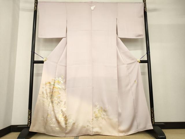 平和屋着物●金彩友禅 卓越技能者・名工・和田光正 色留袖 風景文 金銀彩 正絹 逸品 未使用 AABF8163ck