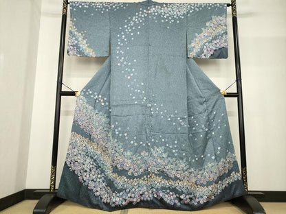 平和屋着物●訪問着 花尽くし 正絹 逸品 AABF8166ck