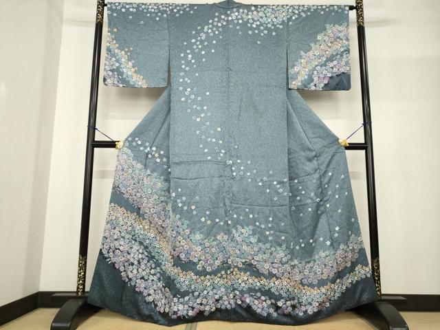 平和屋着物●訪問着 花尽くし 正絹 逸品 AABF8166ck