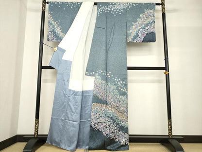 平和屋着物●訪問着 花尽くし 正絹 逸品 AABF8166ck