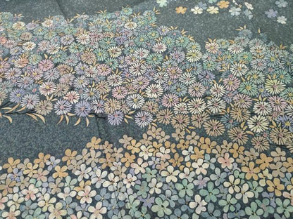 平和屋着物●訪問着 花尽くし 正絹 逸品 AABF8166ck