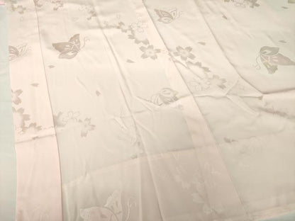 平和屋着物●振袖用長襦袢 無双仕立て 舞蝶文 暈し染め 正絹 逸品 AABF8167ck