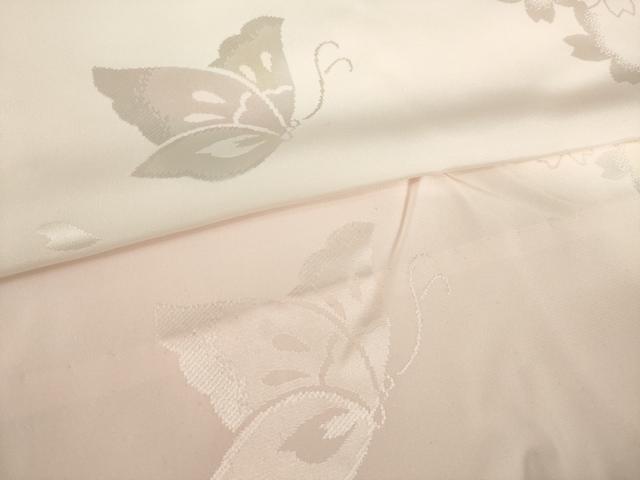 平和屋着物●振袖用長襦袢 無双仕立て 舞蝶文 暈し染め 正絹 逸品 AABF8167ck
