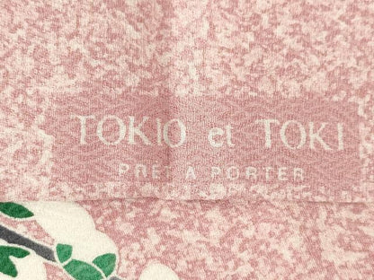 平和屋着物●人間国宝　羽田登喜男　TOKIOetTOKI　訪問着　鴛鴦花文　暈し染め　金銀彩　正絹　逸品　AABF8169ck