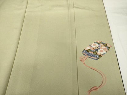 平和屋着物●十日町 加賀草木友禅の第一人者 田村哲彦 訪問着 印籠 正絹 逸品 AABF8171ck
