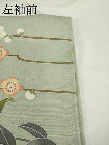 平和屋着物●訪問着 友禅 作家物 枝花文 正絹 逸品 AABF8173ck